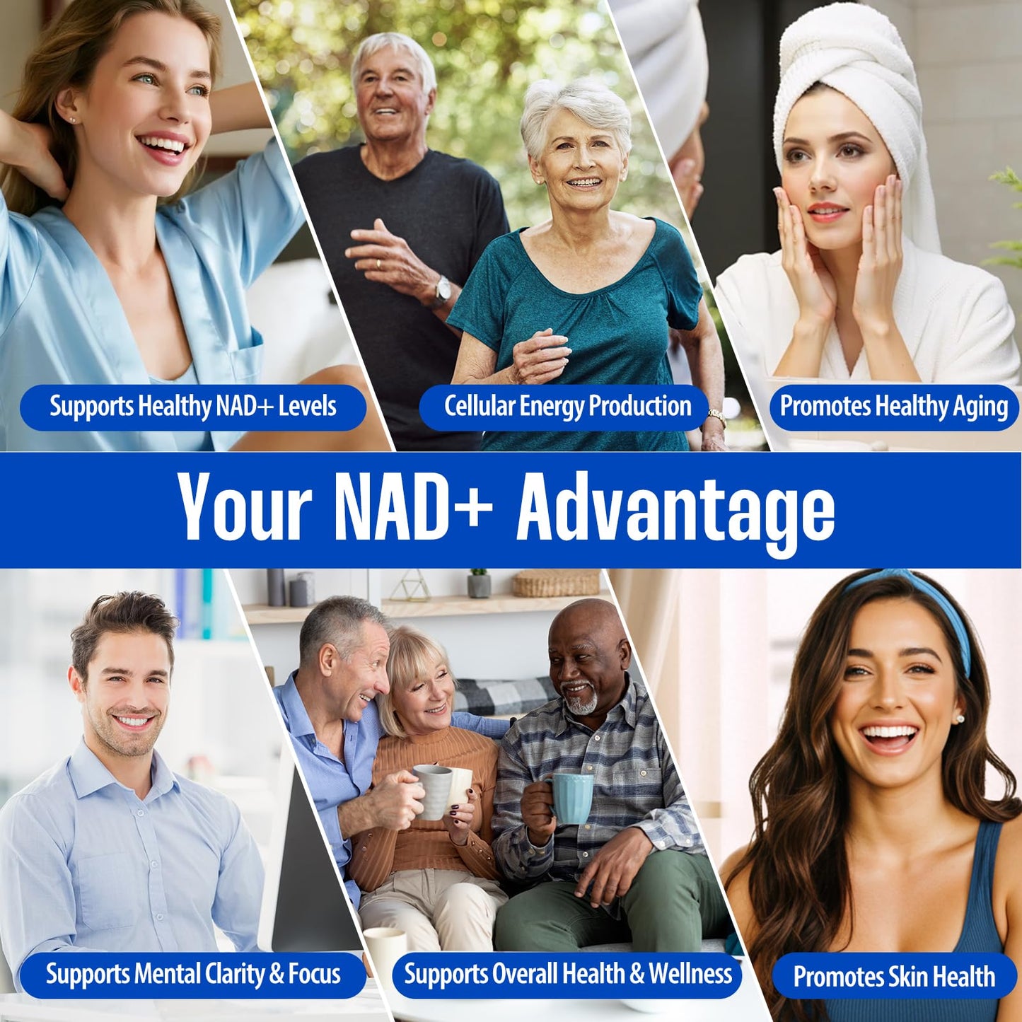 heifunk NAD+ Supplement | 1455mg Liposomal NAD+ with Resveratrol, CoQ10 & PQQ | 90 Vegan Capsules for Energy, Focus & Healthy Aging