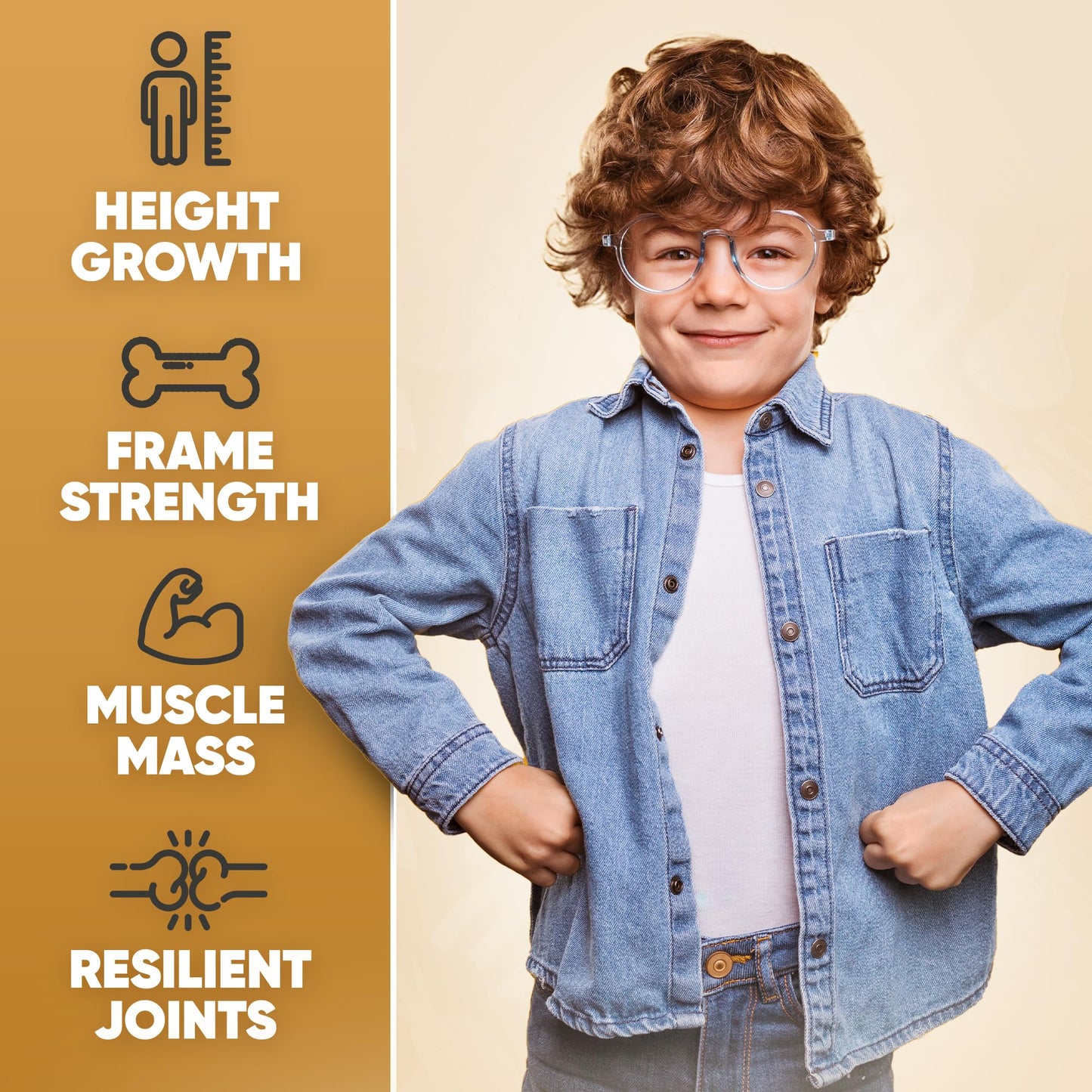 HighSpot Height Growth Gummies – Calcium 100mg, Magnesium Glycinate 30mg, Zinc 6mg, K2 D3 25mcg | Grow Tall Maximizer Multivitamin