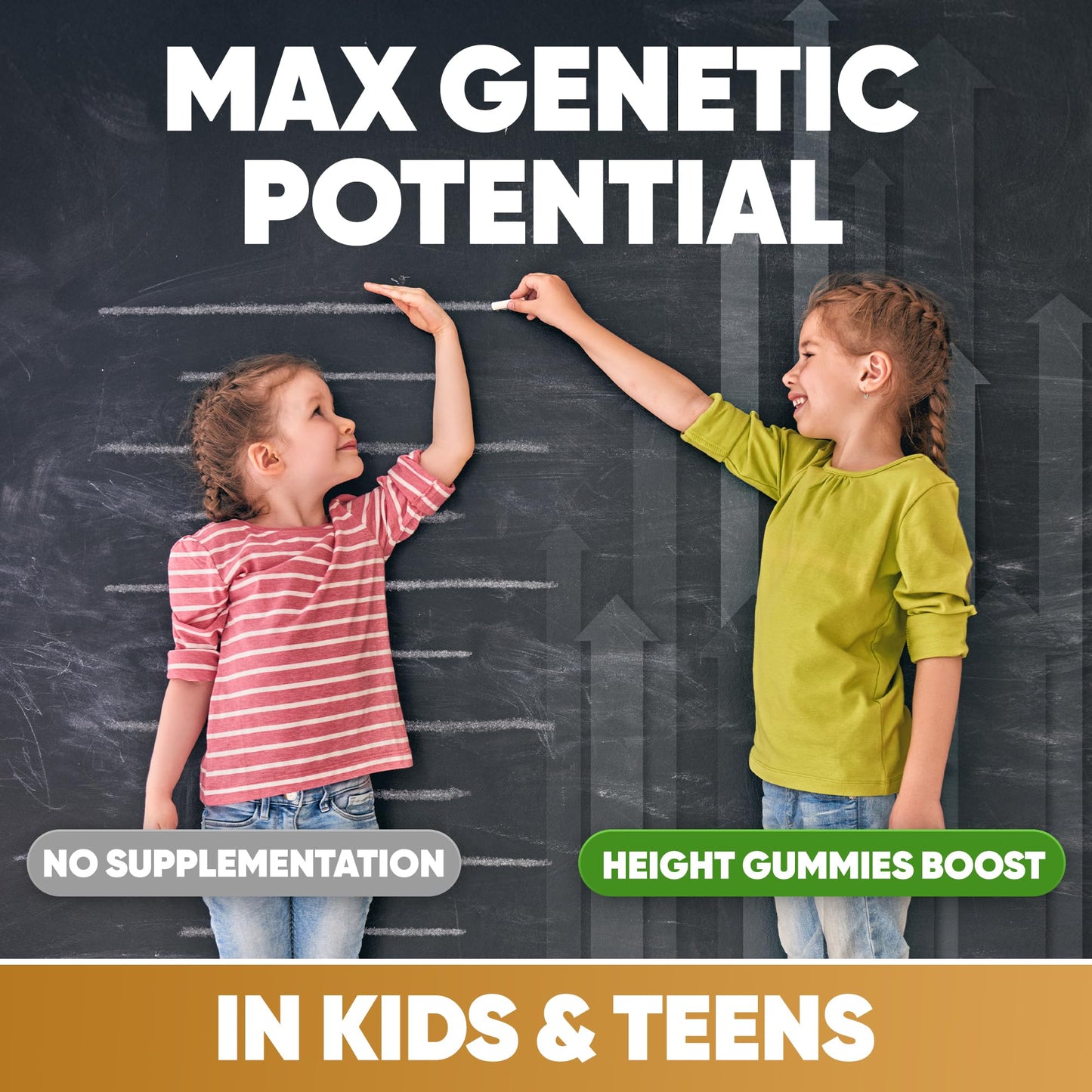 HighSpot Height Growth Gummies – Calcium 100mg, Vitamin K2 D3 25mcg, Magnesium Glycinate, Zinc