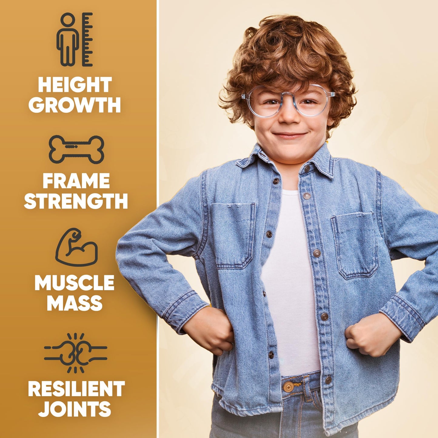 HighSpot Height Growth Gummies – Calcium 100mg, Vitamin K2 D3 25mcg, Magnesium Glycinate, Zinc