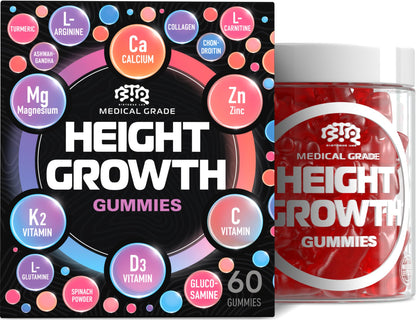 BTQ BIOTEQUE LAB BIOTEQUELAB Height Growth Gummies – Multivitamin for Teens, Kids & Adults