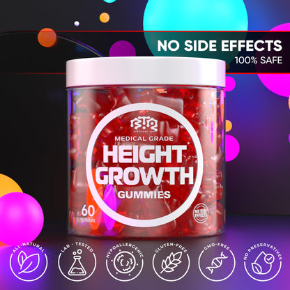 BTQ BIOTEQUE LAB BIOTEQUELAB Height Growth Gummies – Multivitamin for Teens, Kids & Adults