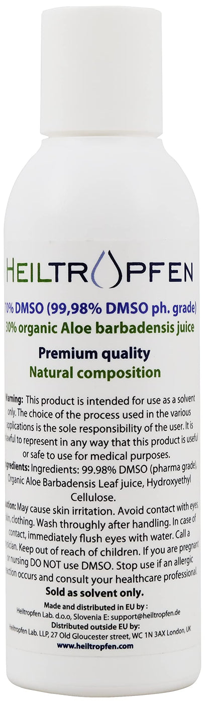 Heiltropfen DMSO Gel with Aloe Vera – 5 oz / 150 g | Third-Party Tested, High Purity