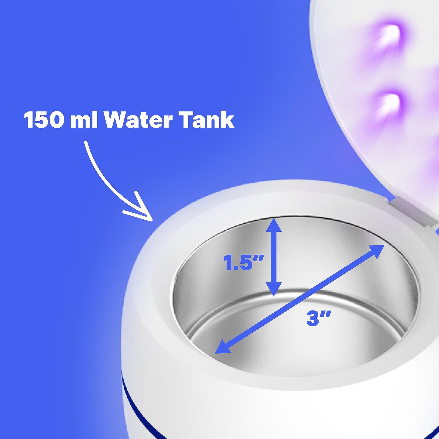 Hello Bright Ultrasonic Retainer Cleaner with UV Lights | Dental Pod