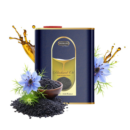 Hemani Black Seed Oil 1000ml – Cold Pressed Nigella Sativa Oil for Digestive Health, Brain Function & Immune Support