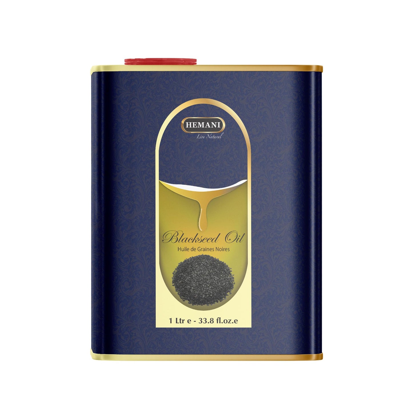 Hemani Black Seed Oil 1000ml – Cold Pressed Nigella Sativa Oil for Digestive Health, Brain Function & Immune Support