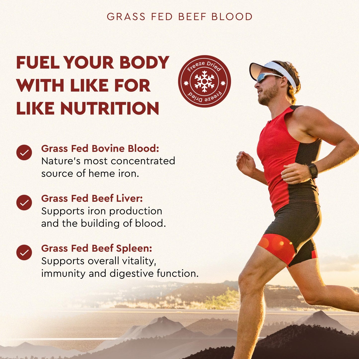 Ancestral Supplements Grass Fed Blood is Blood, Liver & Spleen Formula — 180 Capsules