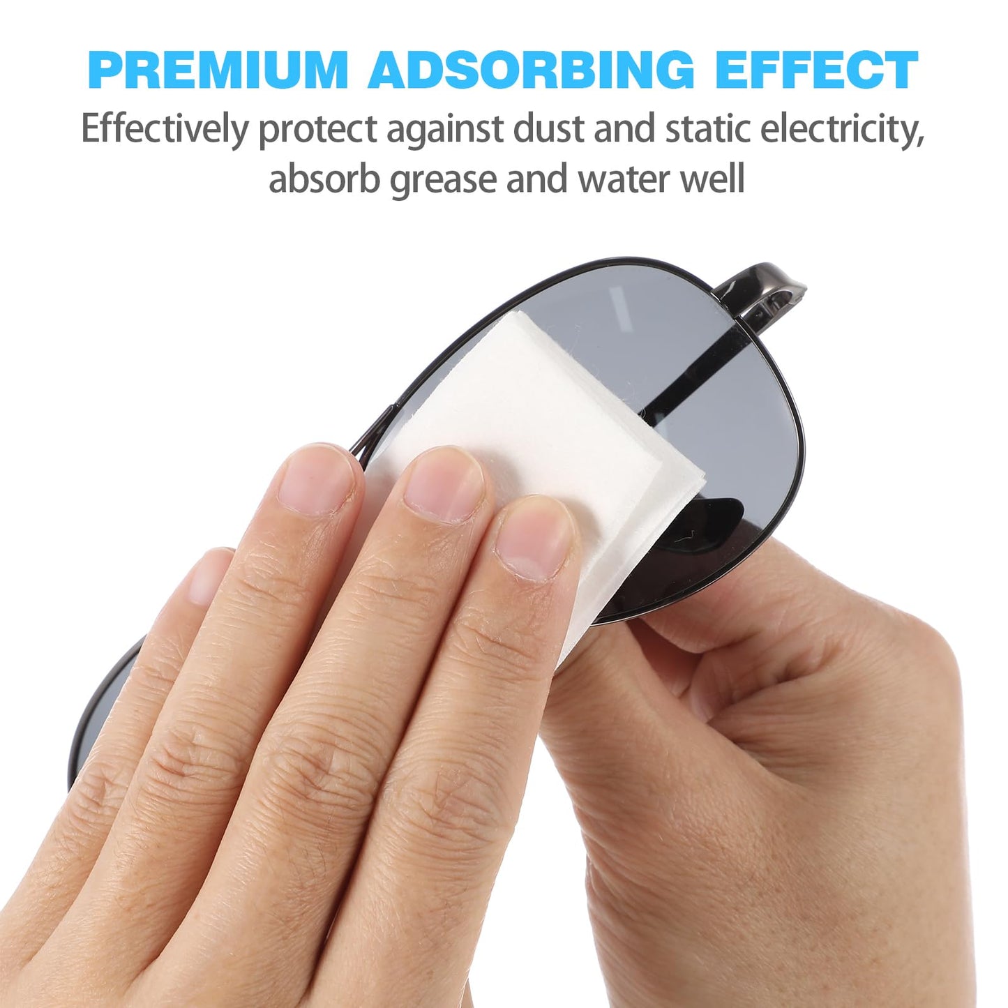 Hemoton 600 Pcs Electronic Wipes Screen Cleaner – Lint-Free Cleaning Cloths for Glasses, TV & Laptop