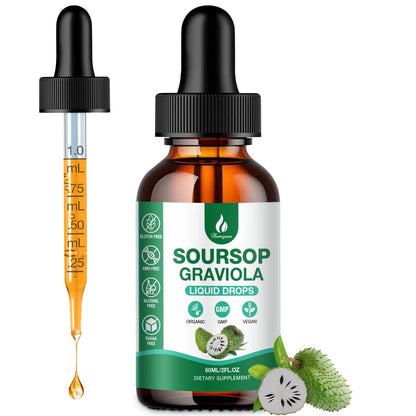 Hemyum Soursop Bitters Liquid Drops – 7 in 1 Graviola + Sea Moss, 2 oz