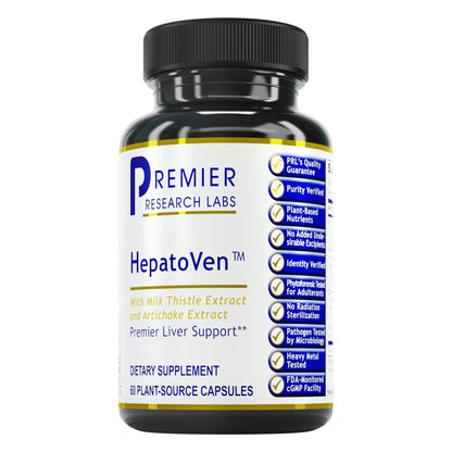 HepatoVen by Premier Research Labs - Milk Thistle Liver Support | 60 Veg Capsules