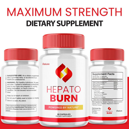 Hepato Burn Capsules - HepatoBurn Maximum Strength Liver Support (60 Capsules)