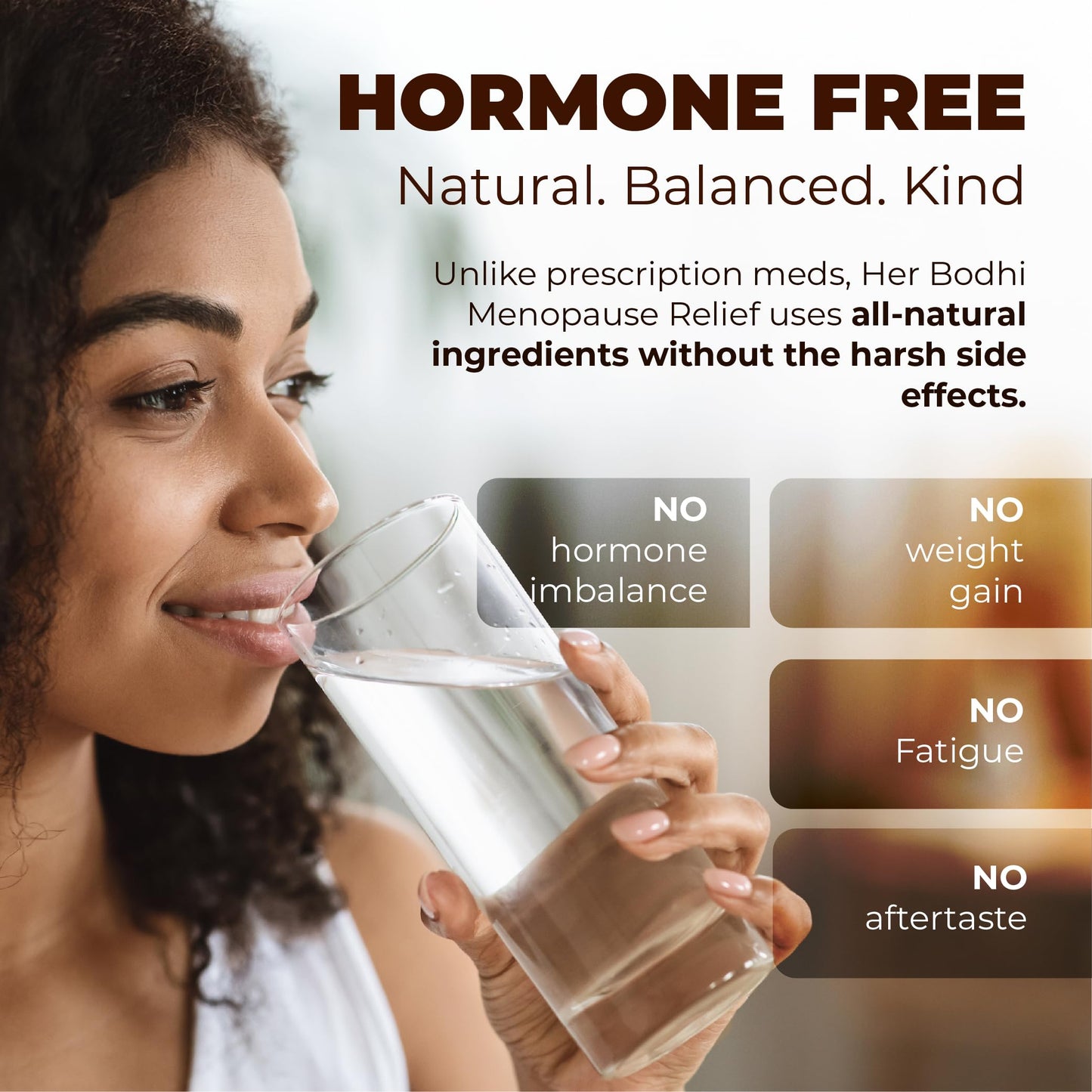 Her Bodhi MENO - Menopause Hormonal Balance Supplement for Women | Estrogen Soy Isoflavones, Ashwagandha, Holy Basil, Black Cohosh | 60 Capsules