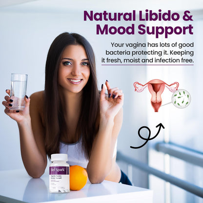 Her Spark Menopausal Libido & Mood Support - Female Hormone Balance & Desire Booster with Ashwagandha Fenugreek & Shetavari - Hormone-Free, Vegan Menopause Supplement