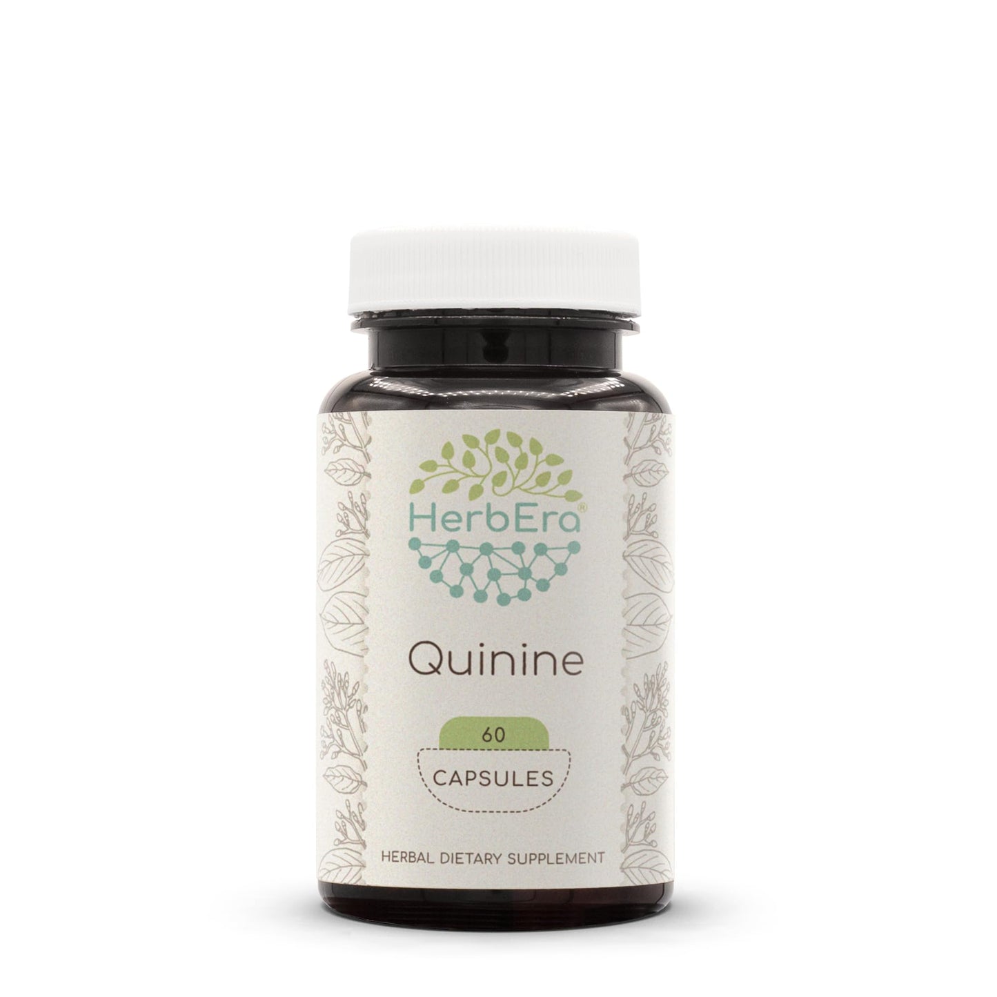 HerbEra Quinine 60 Capsules – 1000 mg Wildcrafted Cinchona Bark