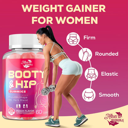 Atherionyxora Booty Gummies for Women – BBL Glow with Collagen & Herbal Blend (120)