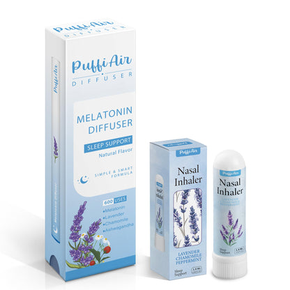 Herbal Diffuser Pen 600 Uses and Nasal Stick (1 Lavender Stick + 1 Nasal Stick)
