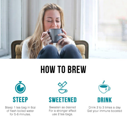 Guava Leaf Tea – 24 Bags, 100% Organic Guava Leaves | Immune Support