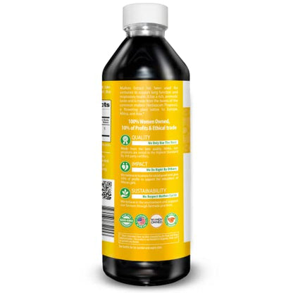 Herbal Goodness Mullein Drops for Lungs – Organic 15X Mullein Extract, Alcohol-Free
