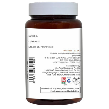 HERBAL HILLS Arjuna Capsules – Terminalia Arjuna 120 Count (500 mg) Standardized Extract