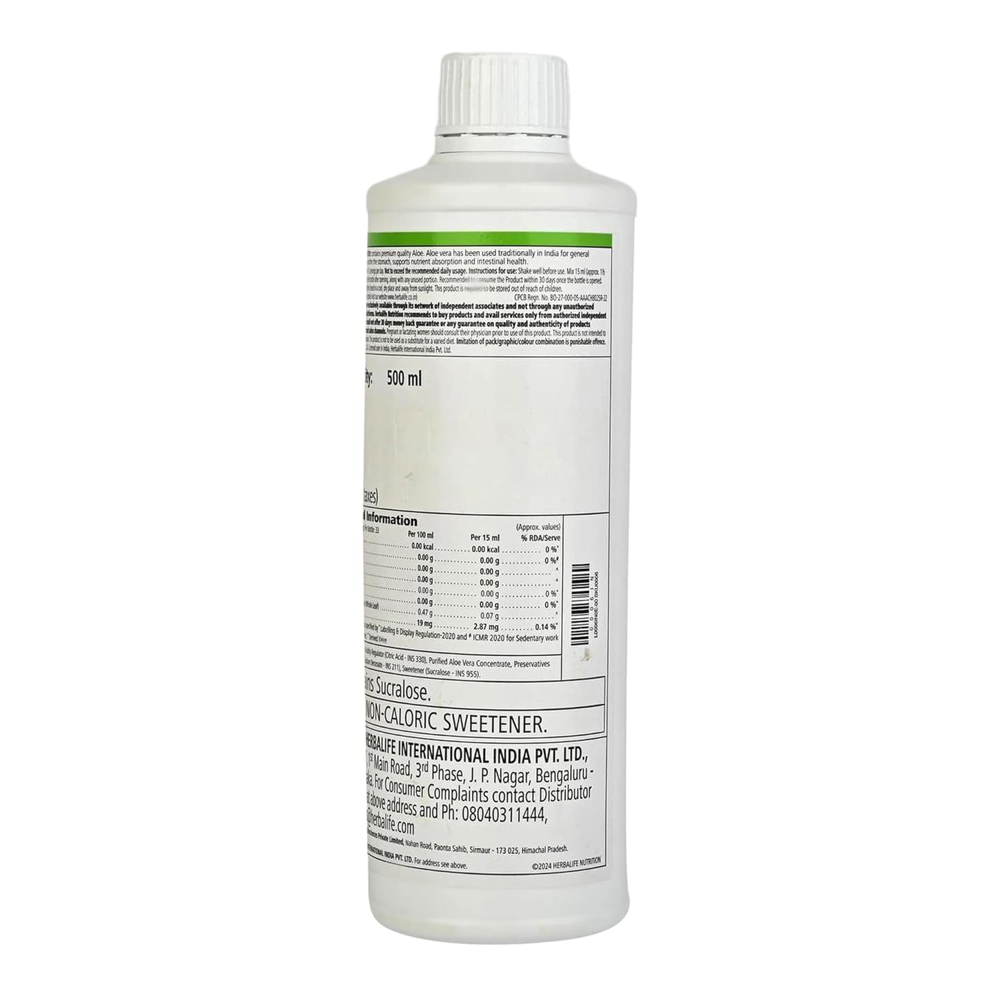 Herbalife Herbal Aloe Concentrate – Cranberry Flavor, 16 oz, Gluten-Free, 0 Calories, 0 Sugar