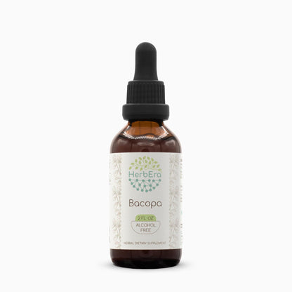 HerbEra Bacopa B60 Alcohol-Free Herbal Extract Tincture - 2 fl oz | Bacopa Monnieri