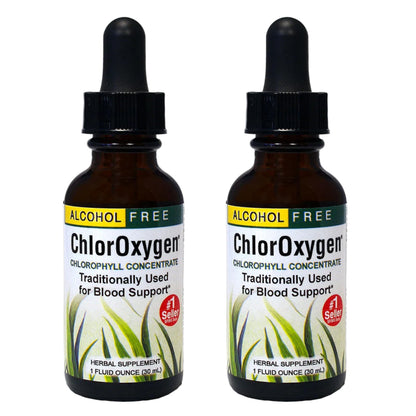 Herbs Etc. ChlorOxygen Chlorophyll Concentrate – High-Concentration Vitality Support (2 Pack, 2 fl oz)