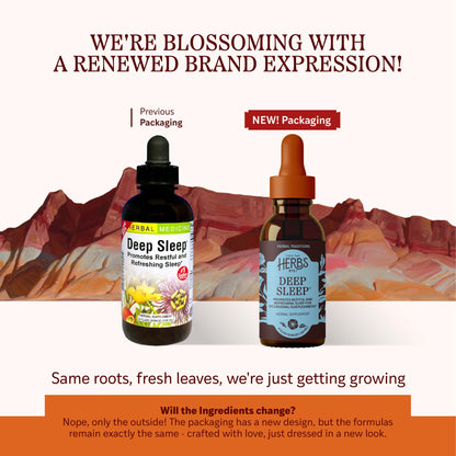 Herbs Etc. Deep Sleep - Natural Herbal Sleep Aid (Non-Habit Forming) 4 oz Liquid Extract - 2 Pack