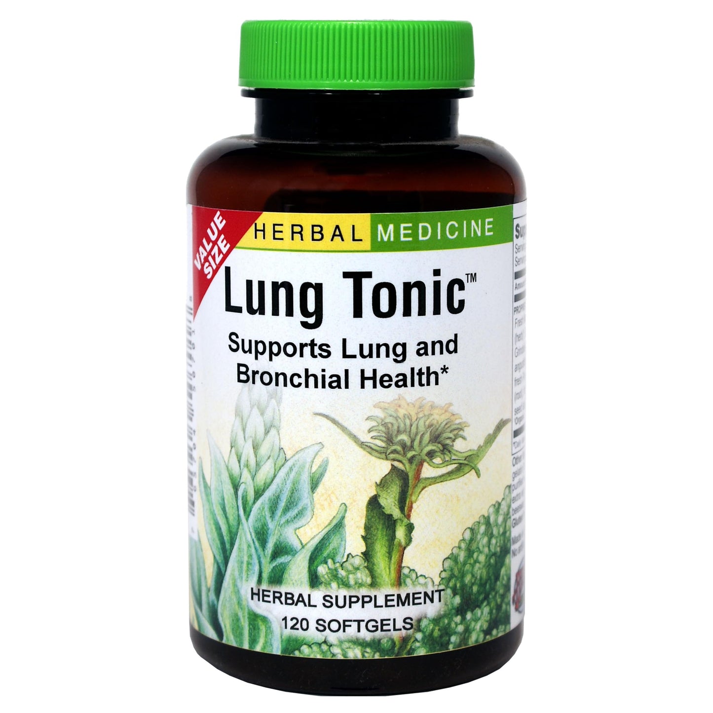 Herbs Etc. Lung Tonic - Bronchial Support for Healthy Breathing | 120 Softgels