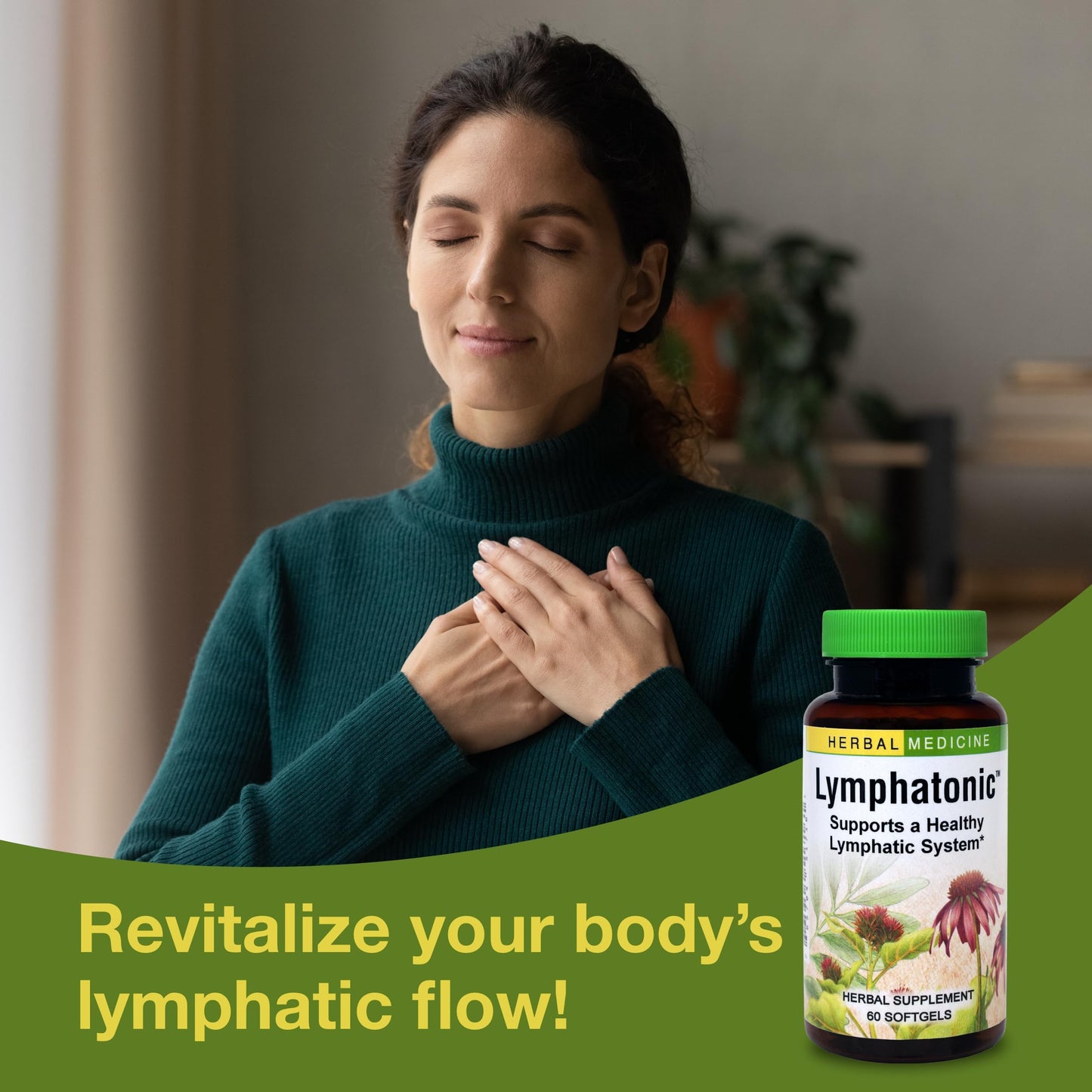 Herbs Etc. Lymphatonic Softgels – Lymphatic System Support, Gluten-Free, 60 Softgels (2 Pack)