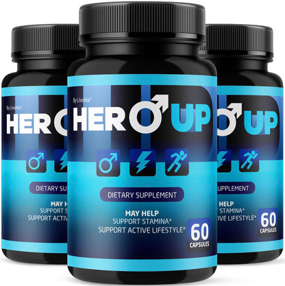 LIVORKA Hero Up Capsules – Maximum Strength Energy Support (3 Pack)
