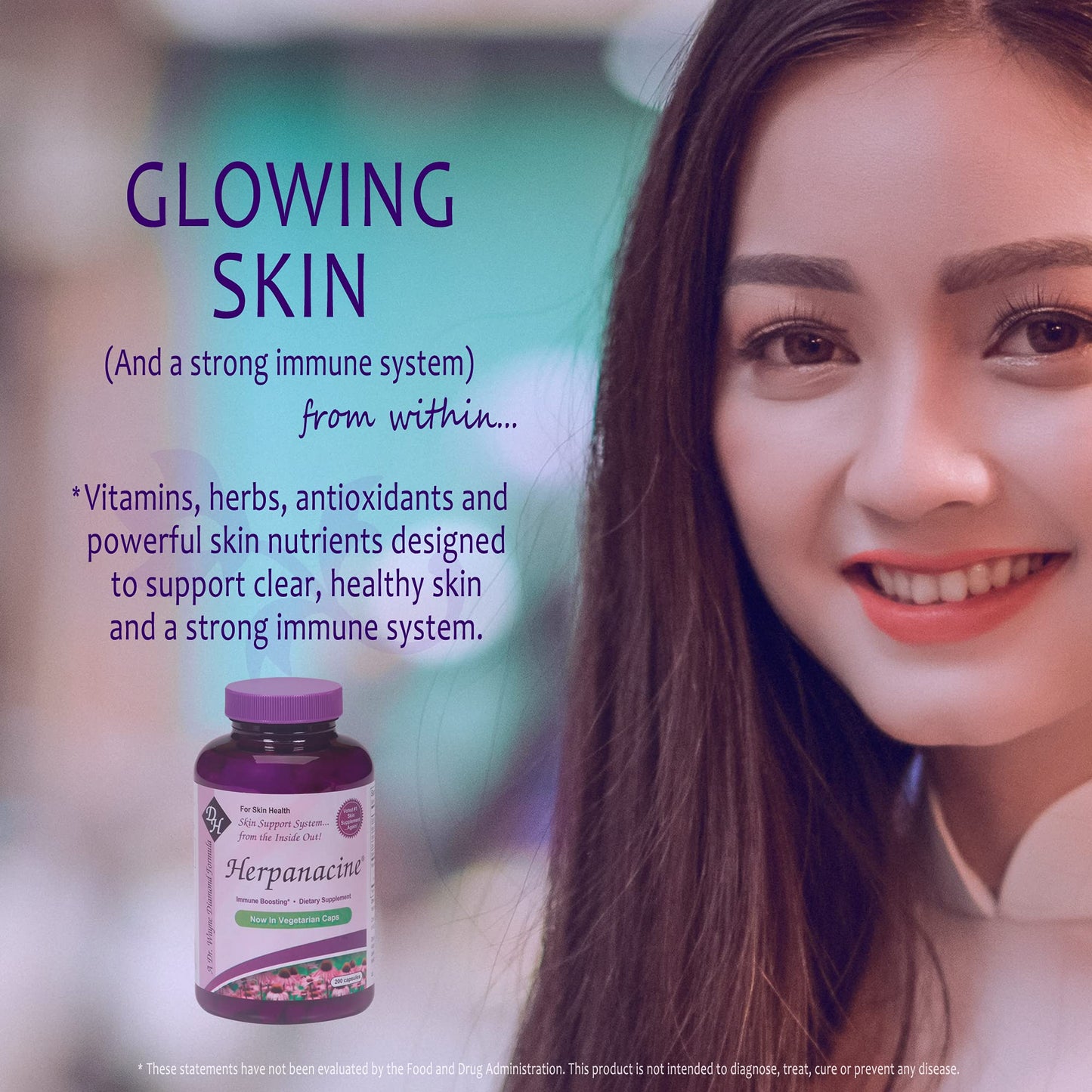 Herpanacine Diamond – Natural Skin Care & Immune Support (200 Count)
