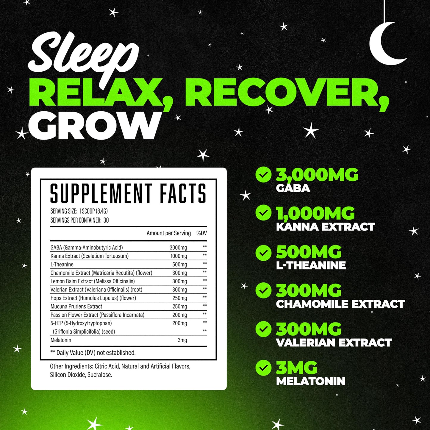 Hibernate Sleep Supplement - Complete Sleep Recovery Formula (30 Servings)