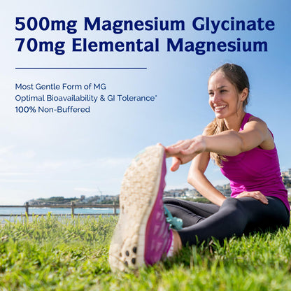 Innate Vitality Magnesium Glycinate 500mg | 70mg Elemental Mg | 240 Caps