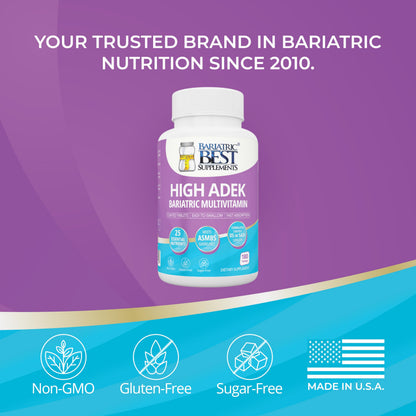 High ADEK Bariatric Multivitamin for Post DS/SADI Surgery – 180 Tablets