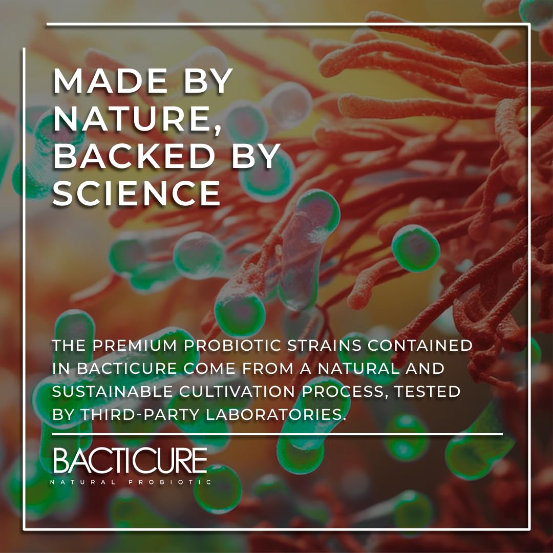 Bacticure Probiotic 120 Capsules | Digestive Health, Women's Wellness & Immune Support