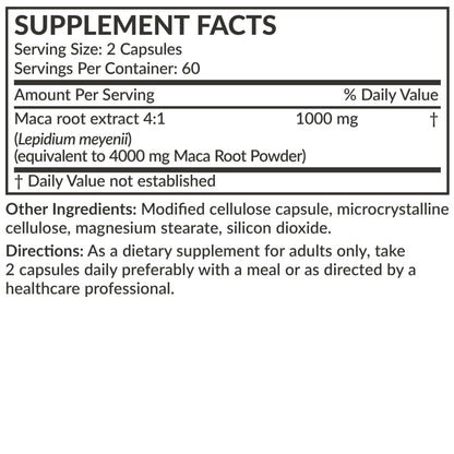 Futurebiotics Maca Root Extra Strength – Energy, Stamina & Reproductive Health | Non-GMO, 120 Veg Capsules