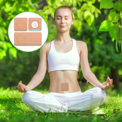 Belly Button Castor Oil Patch - 100 Pcs Disposable Pack Wraps, Organic Cotton Self-Adhesive