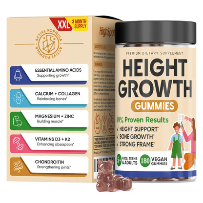 HighSpot Height Growth Gummies – Vitamins for Growth and Bone Support