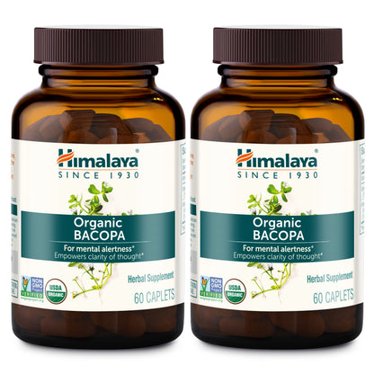 Himalaya Bacopa Monnieri Nootropic – Organic Mind Support, 750 mg, 60 Caplets