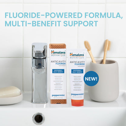 Himalaya Botanique Anticavity Fluoride Toothpaste - Enamel Strength & Remineralization (4 oz)