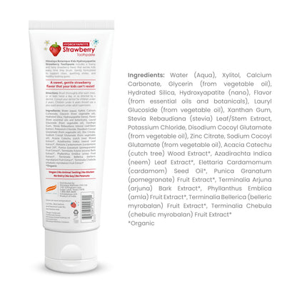 Himalaya Botanique Kids Hydroxyapatite Toothpaste – Strawberry, 4 oz, Fluoride-Free