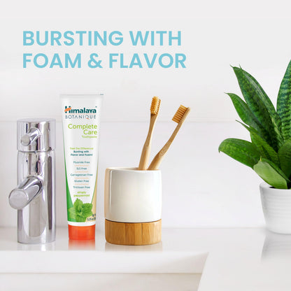 Himalaya Botanique Complete Care Toothpaste – Herbal, Fluoride Free, Peppermint (2 Pack)