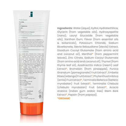 Himalaya Botanique Whitening + Hydroxyapatite Toothpaste, Mint Flavor - Nano Hydroxyapatite to Support Remineralization and Restore Enamel to Strengthen Teeth - Vegan, Gluten Free, 4 oz (Pack of 4)