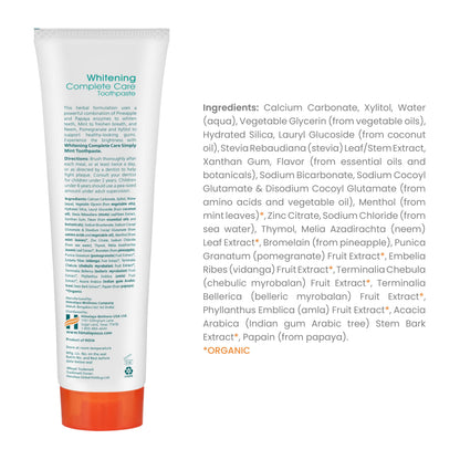 Himalaya Botanique Whitening Toothpaste – Fluoride Free, Mint, 4 Pack