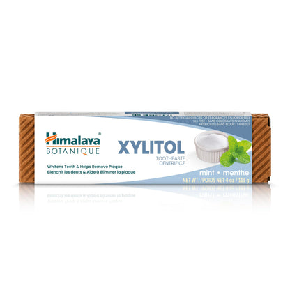 Himalaya Botanique Xylitol Toothpaste - Mint, Fluoride Free, Vegan & Gluten Free | 4 oz