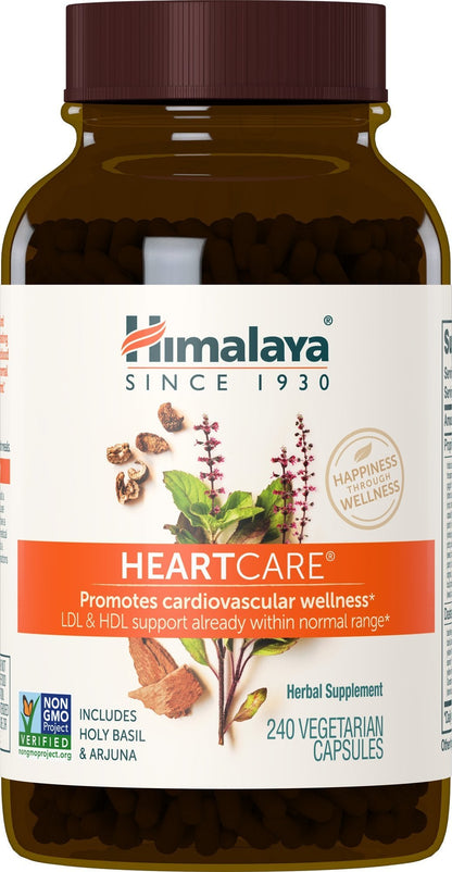 Himalaya HeartCare: Cardiovascular Wellness, Cholesterol & Blood Pressure Support - 720mg, 240 Capsules