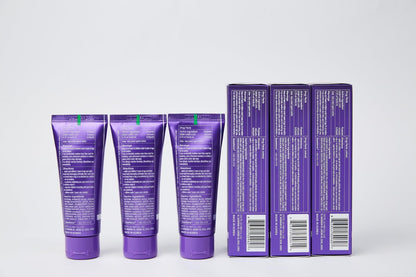 HIMALAYA PINKSALT Purple Whitening Toothpaste – Teeth Whitening, Deep Stain Remover, Vanilla Mint, 3 x 3.5 oz (3 Packs)
