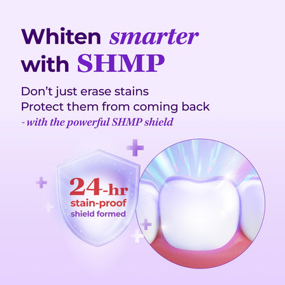 HIMALAYA PINKSALT Purple Whitening Toothpaste – Teeth Whitening, Deep Stain Remover, Vanilla Mint, 3 x 3.5 oz (3 Packs)