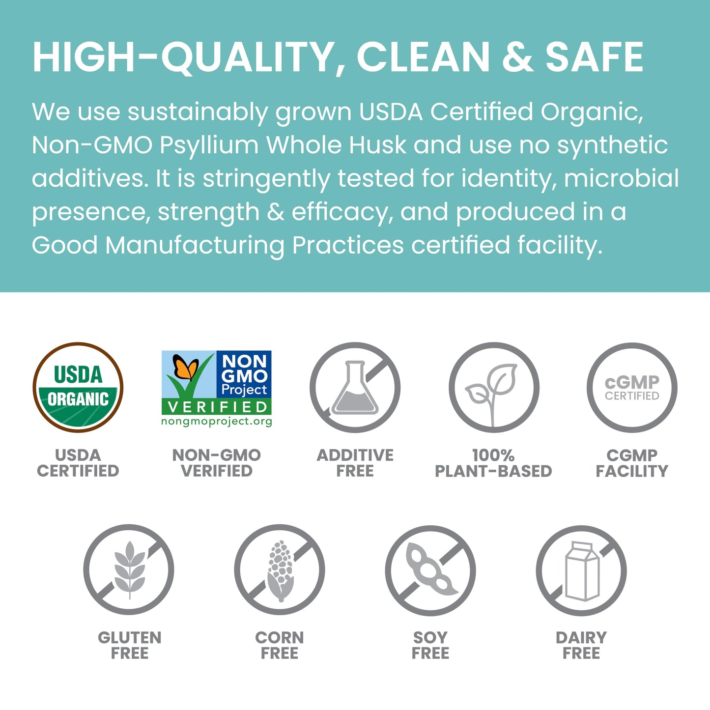Himalaya Organic Psyllium Whole Husk – 2-Pack, 56 Tbsp, Unflavored, USDA Organic, Non-GMO Fiber Supplement