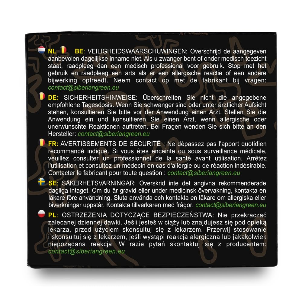 Siberian Green Pure Shilajit Resin – Altai Golden Mountains 100g with Measuring Spoon